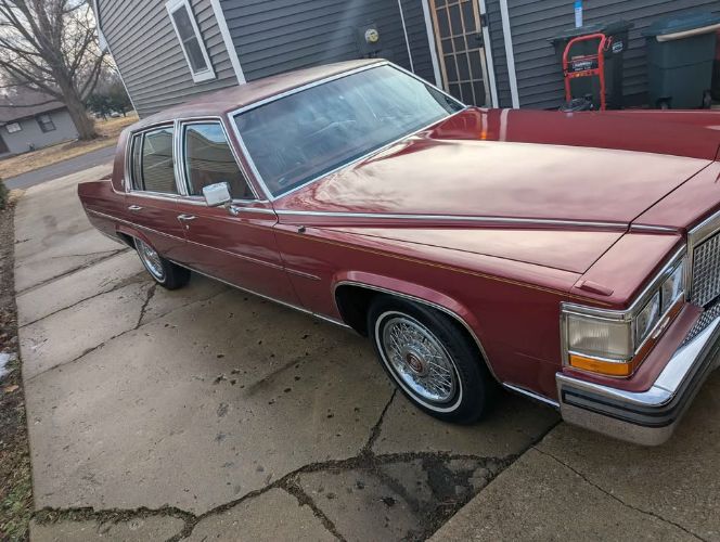 Cadillac-Brougham-1987-Red-Red-11