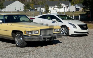 Cadillac-De-ville-coupe-1975-Yellow-Brown-1