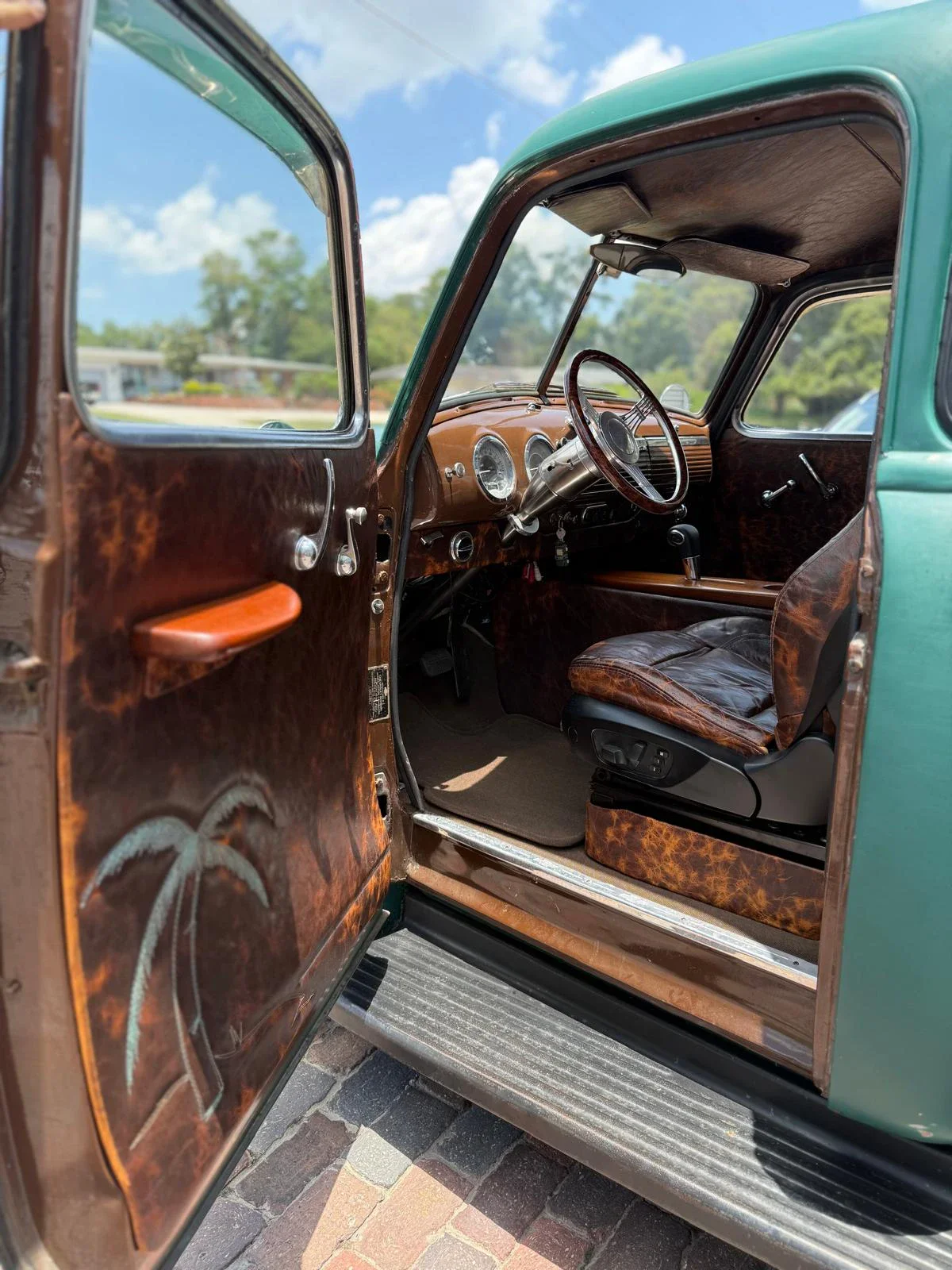 Chevrolet-3100-1950-Green-Brown-22