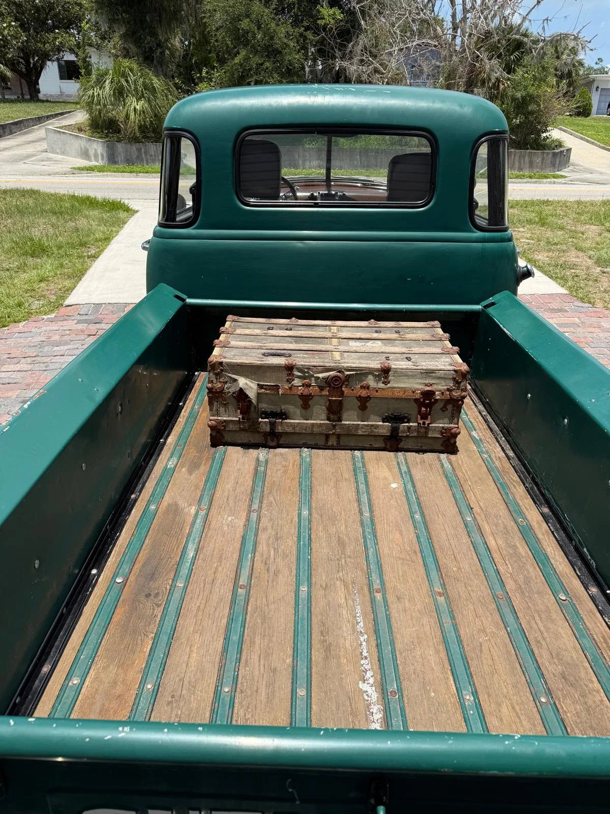 Chevrolet-3100-1950-Green-Brown-7