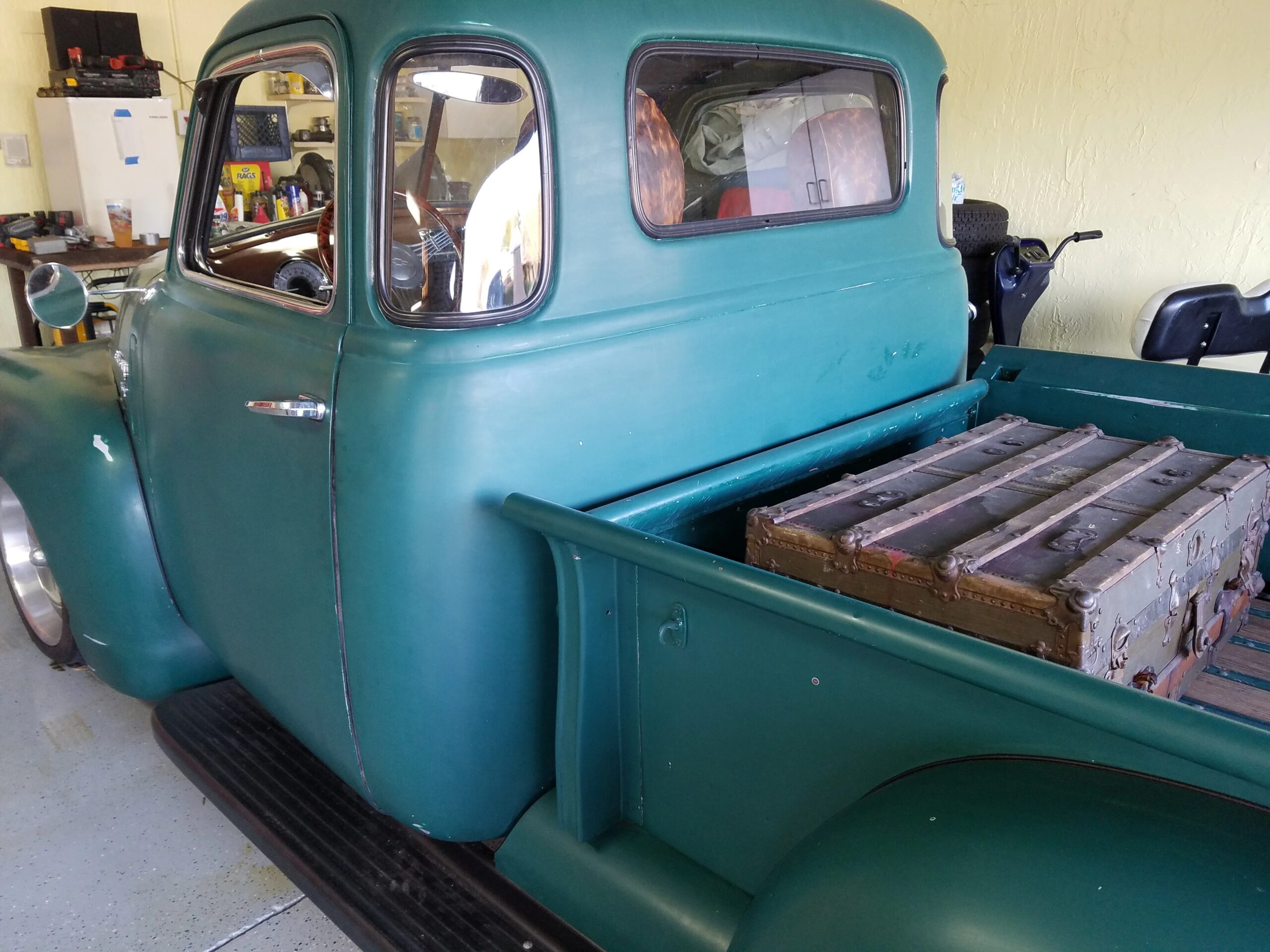 Chevrolet-3100-1950-Green-Brown-8