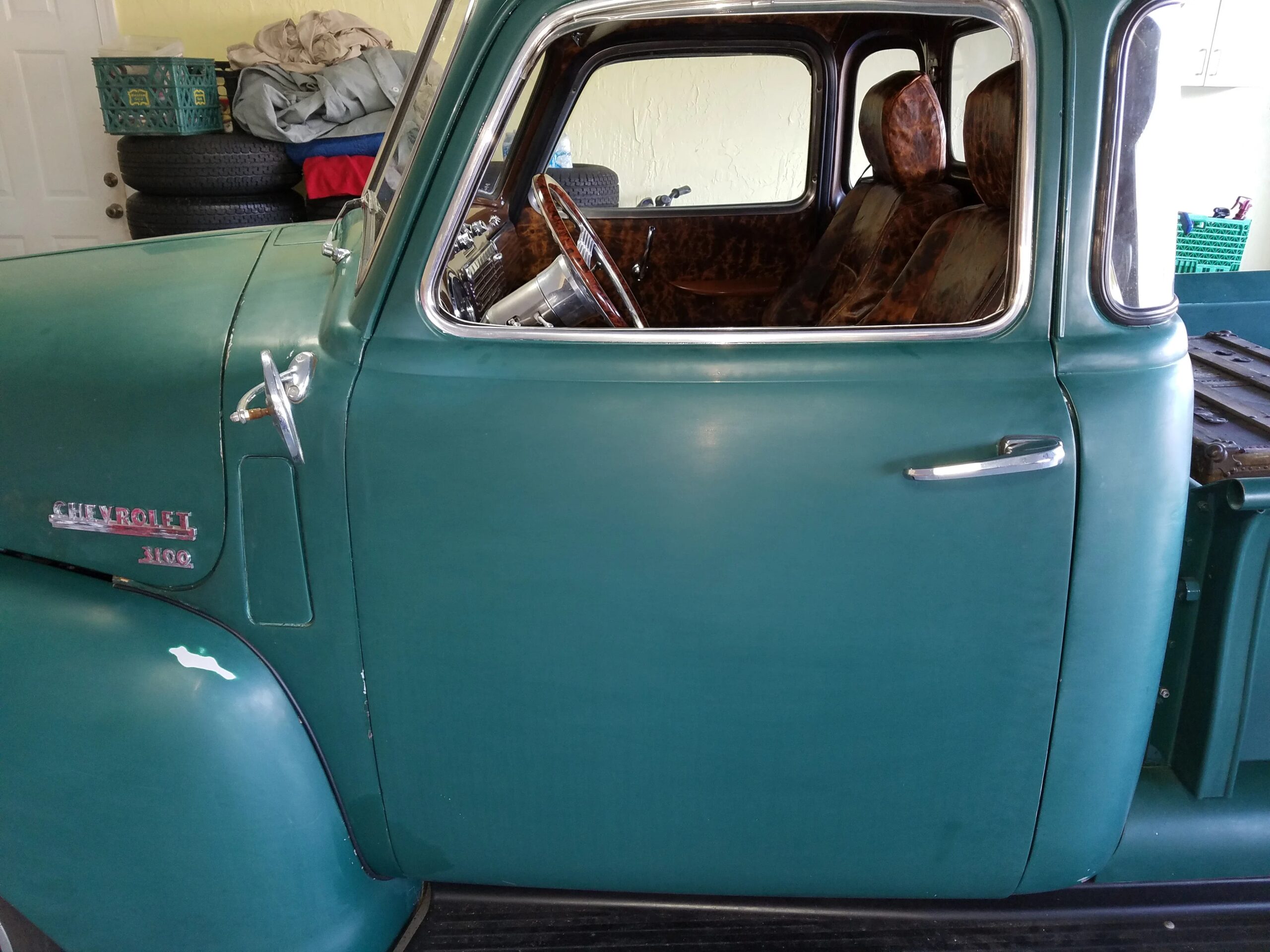 Chevrolet-3100-1950-Green-Brown-9