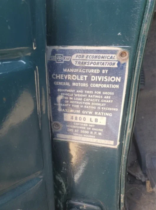 Chevrolet-3100-1954-Green-Black-11