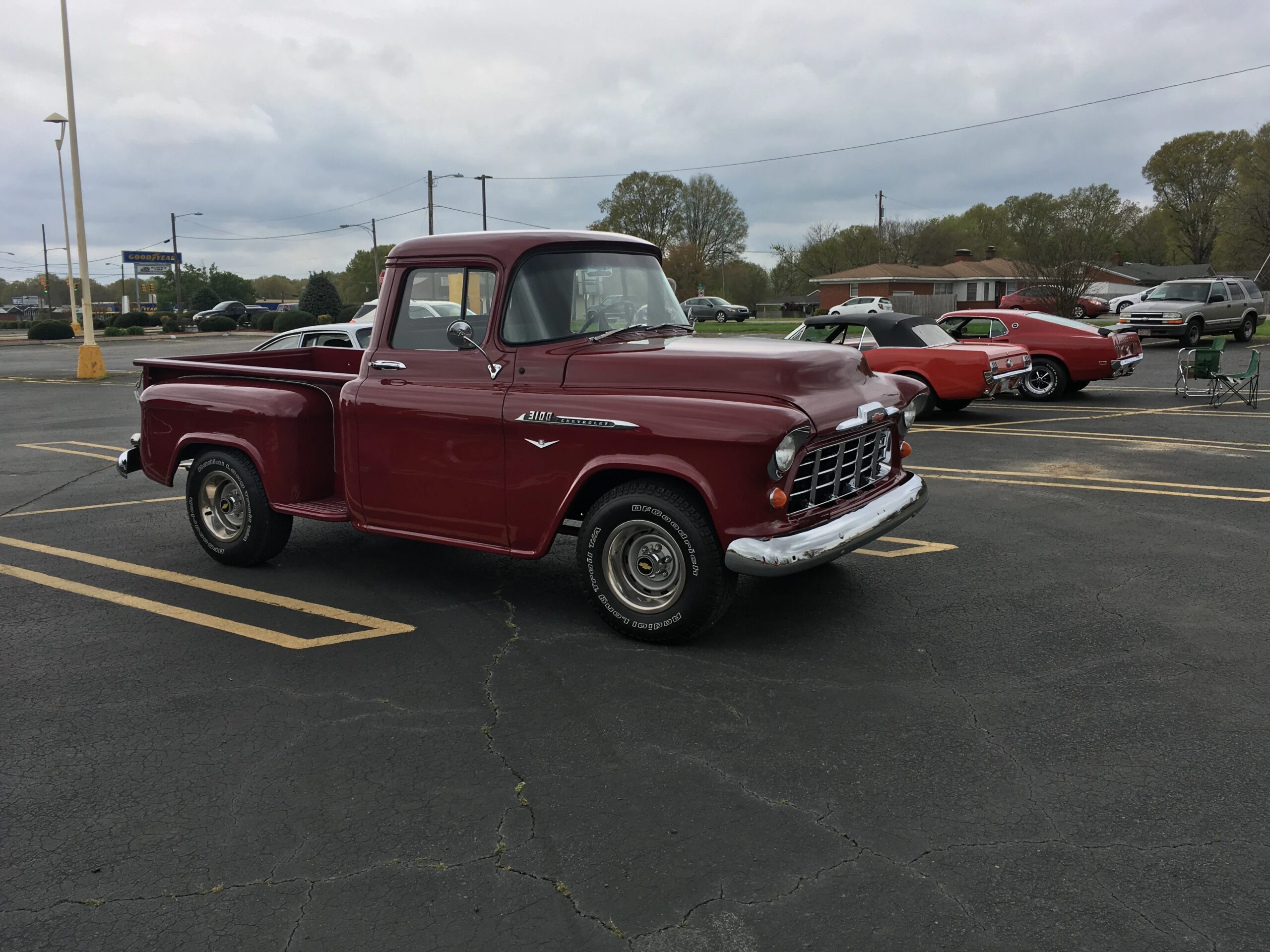 Chevrolet-3100-1956-Burgundy-Burgundy-9