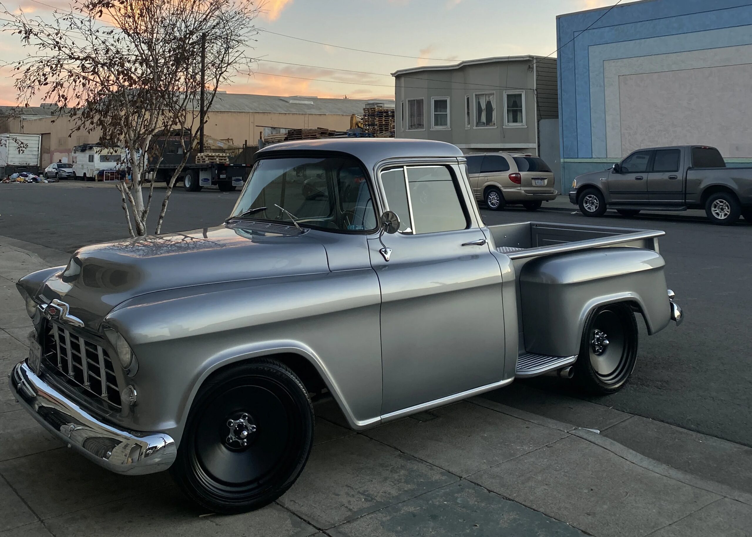 Chevrolet-3100-1956-Silver-Silver-8