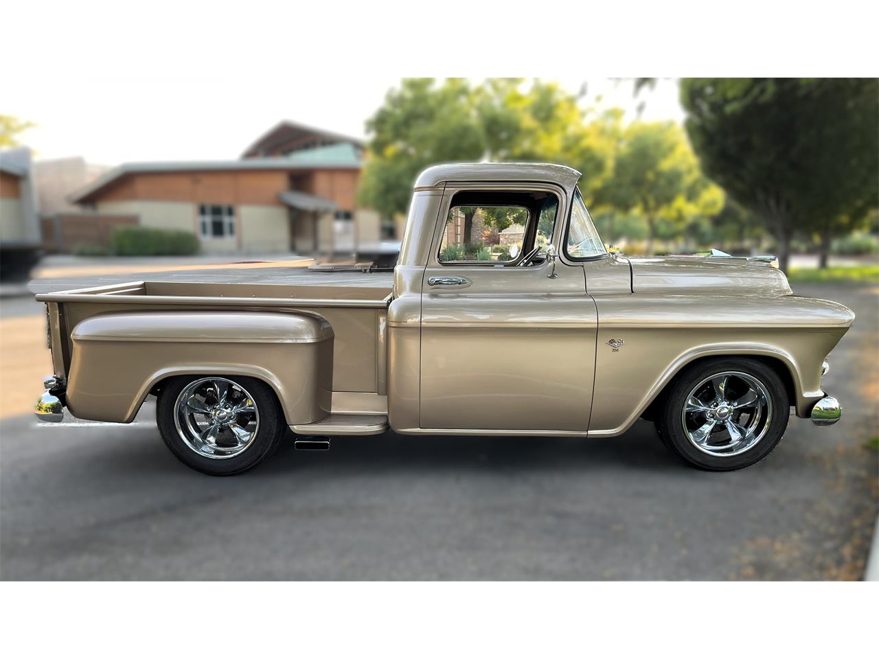 Chevrolet-3100-1957-Champagne-Gold-Saddle-brown-leather-11