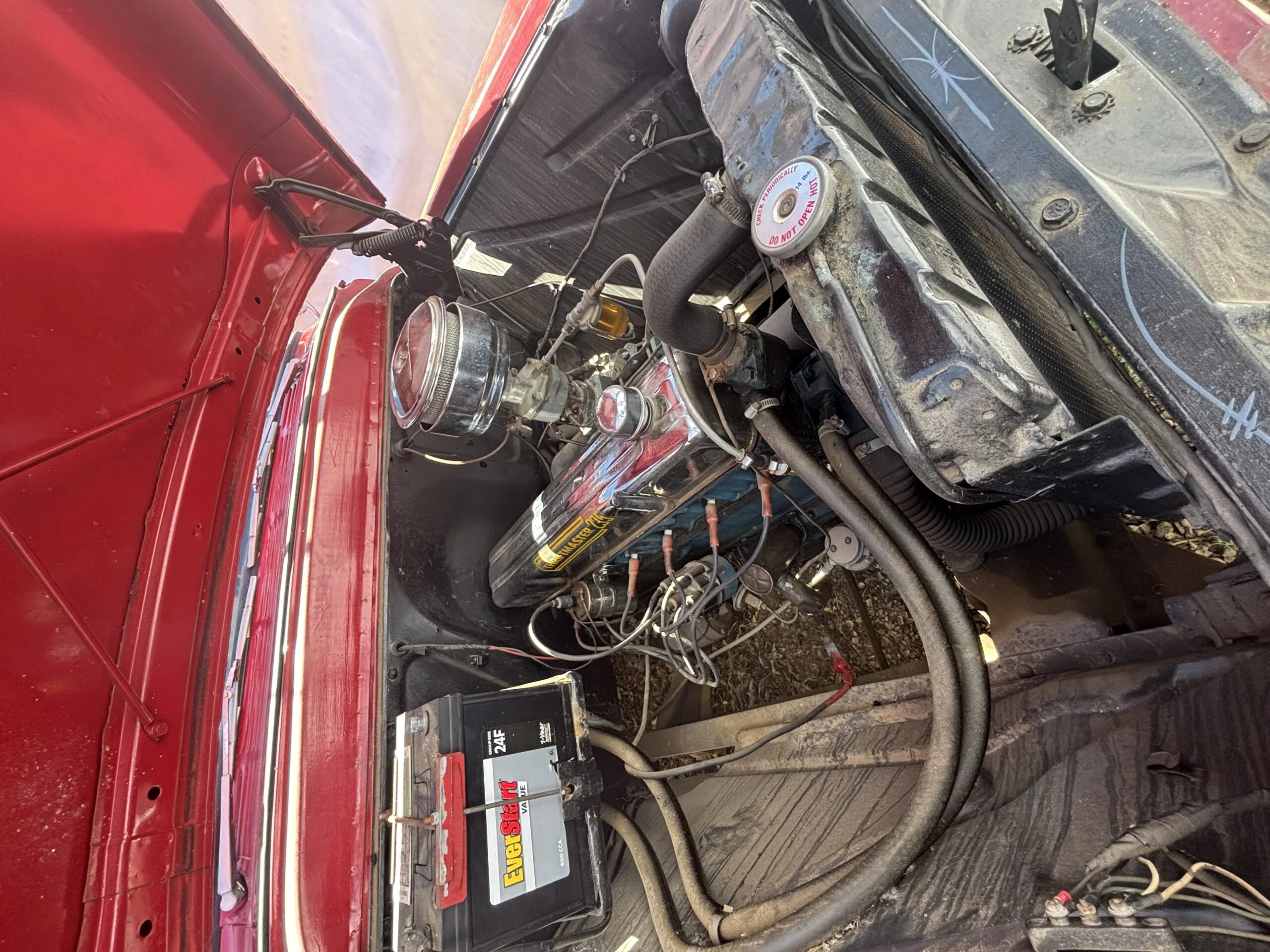 Chevrolet-3200-1955-Red-Gray-2