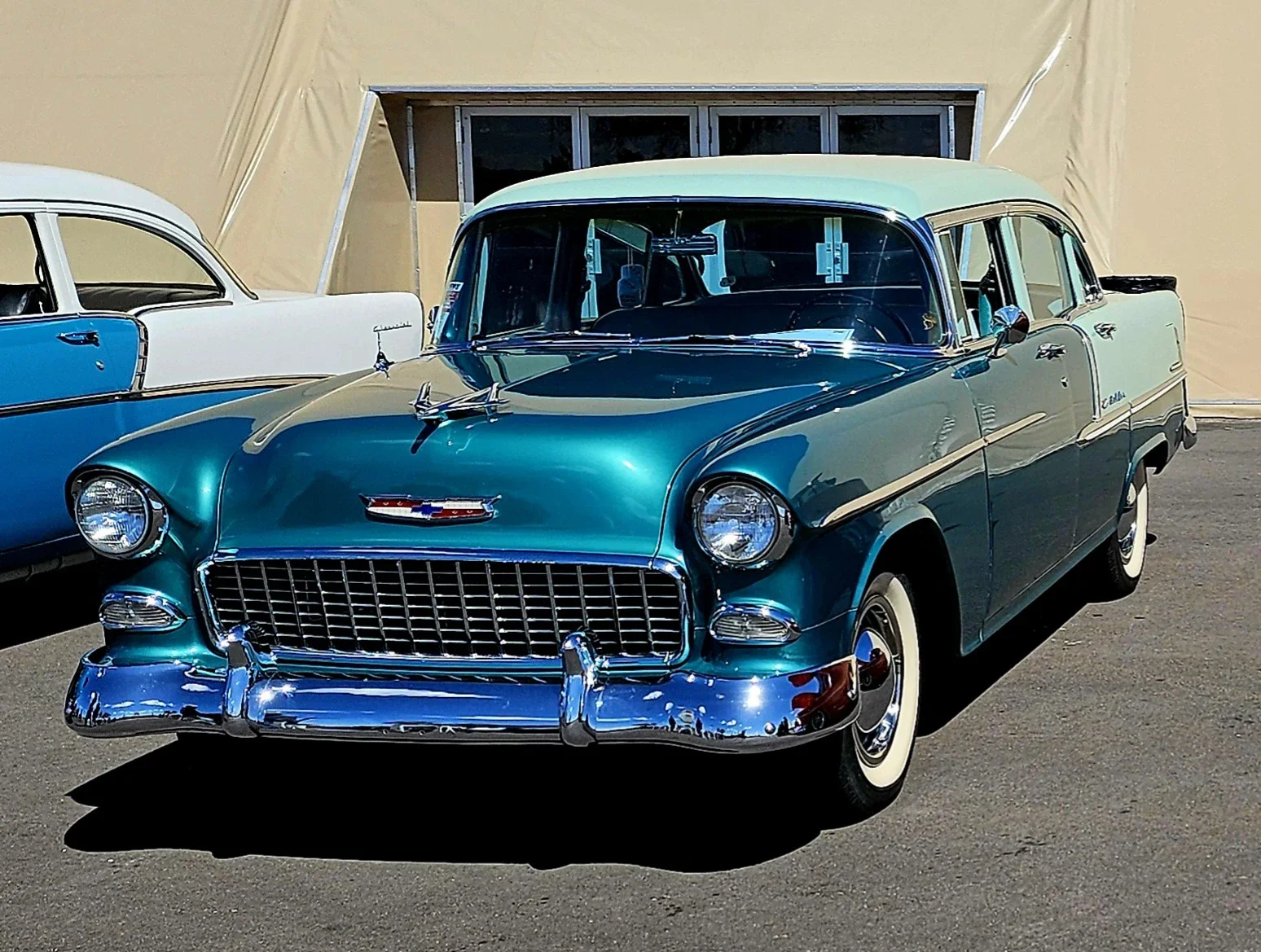Chevrolet-Bel-air-1955-Green-Green-14