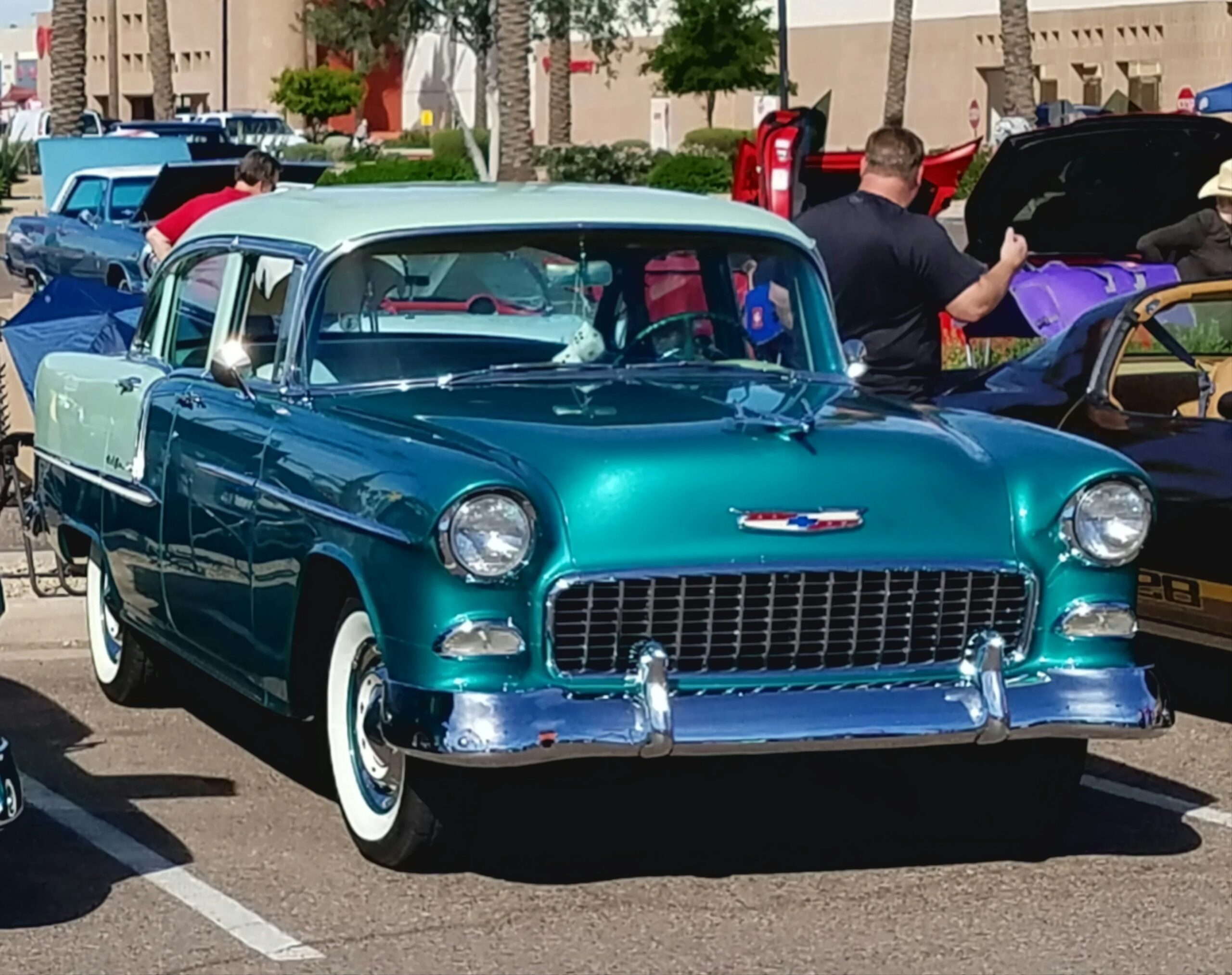 Chevrolet-Bel-air-1955-Green-Green