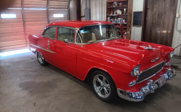 Chevrolet-Bel-air-1955-Red-Beige