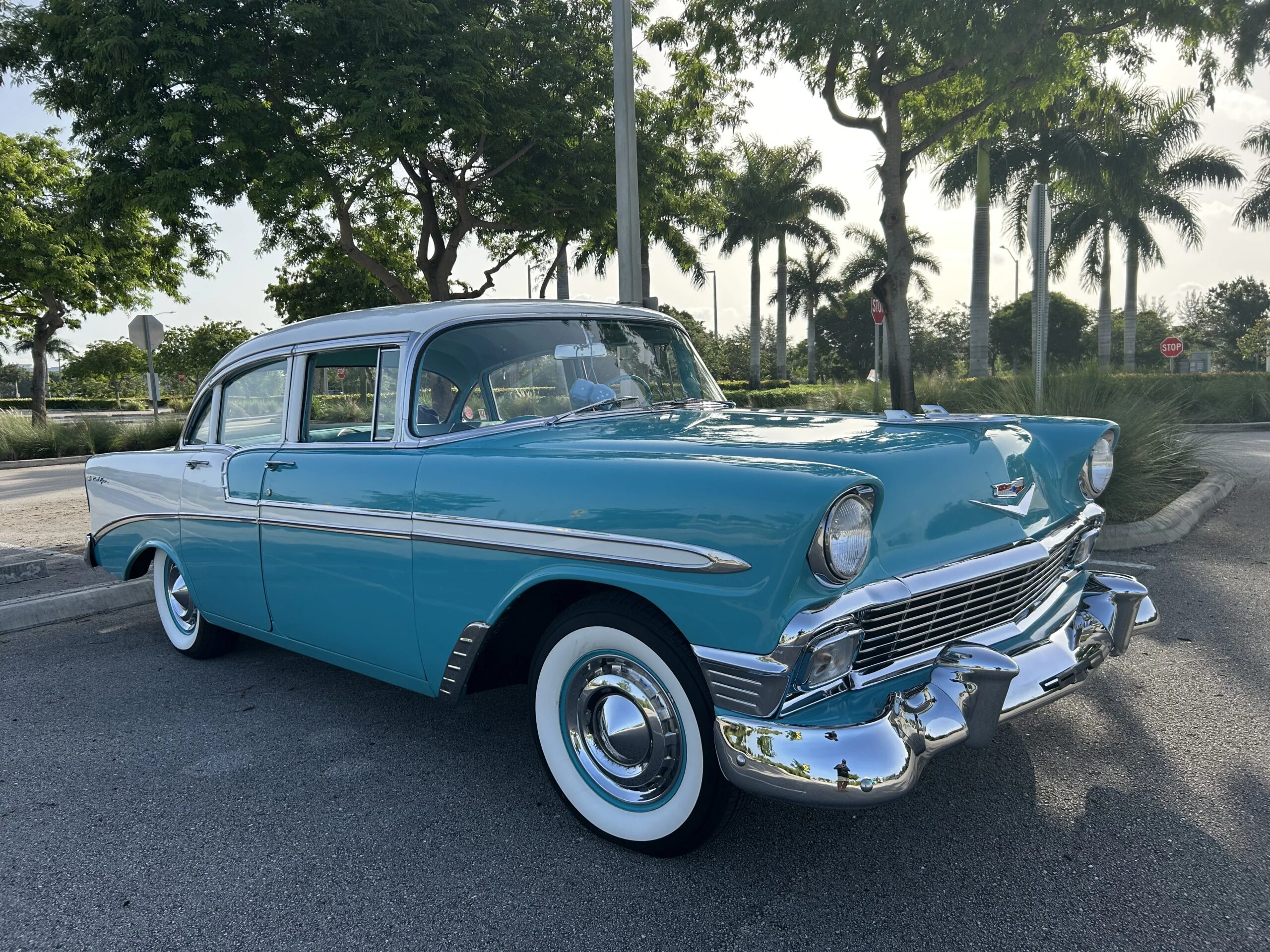 Chevrolet-Bel-air-1956-Turquoise-Turquoise-11