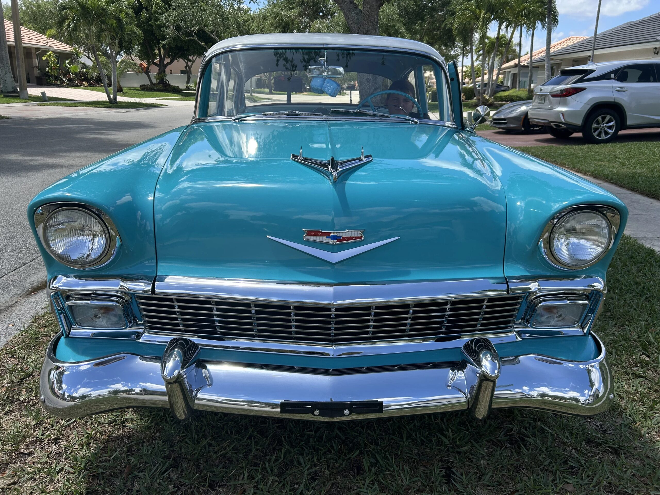 Chevrolet-Bel-air-1956-Turquoise-Turquoise