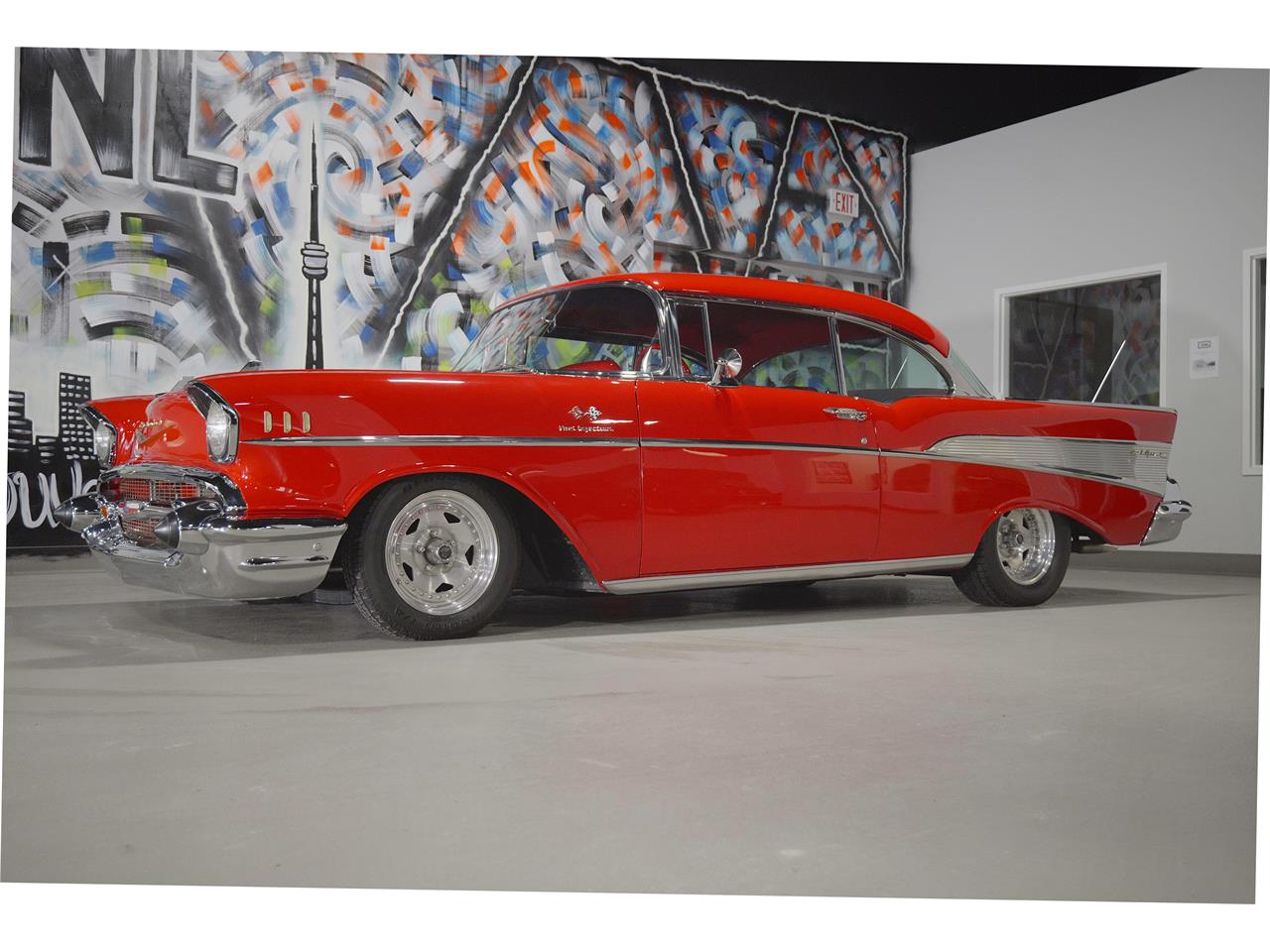Chevrolet-Bel-air-1957-red-red