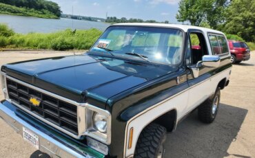 Chevrolet-Blazer-4wd-1977-Green-Black-1
