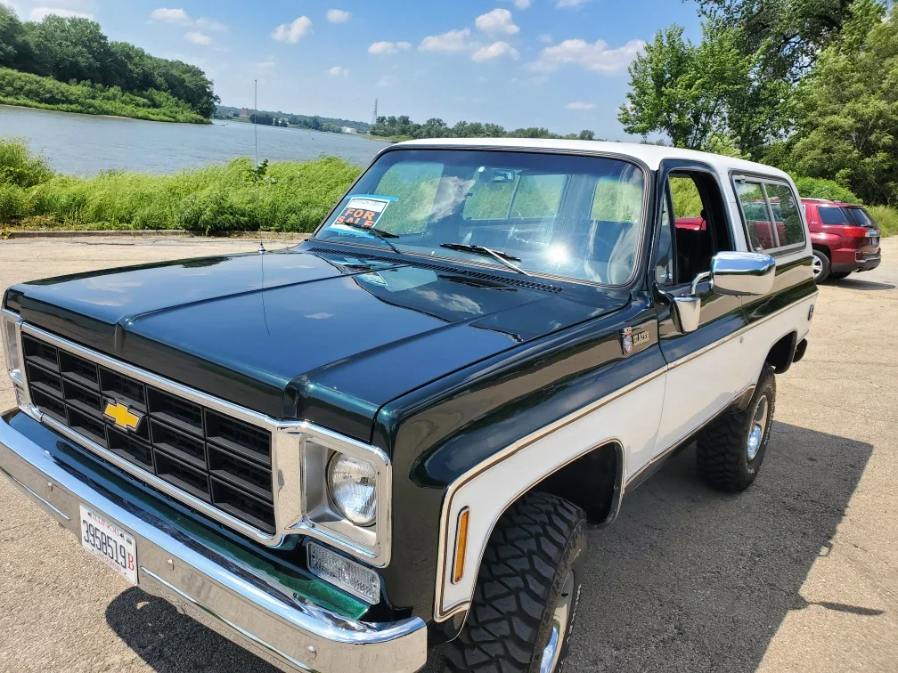 Chevrolet-Blazer-4wd-1977-Green-Black-1