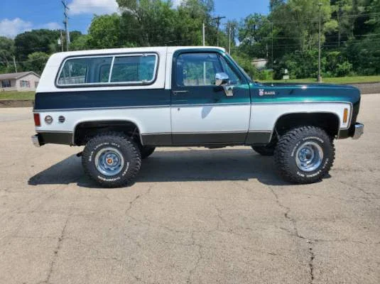 Chevrolet-Blazer-4wd-1977-Green-Black-4