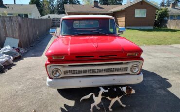 Chevrolet-C10-1966-Red-and-white-Brown-1