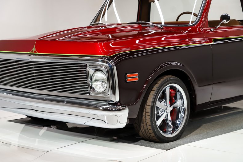 Chevrolet-C10-1971-Red-Metallic-Tan-13