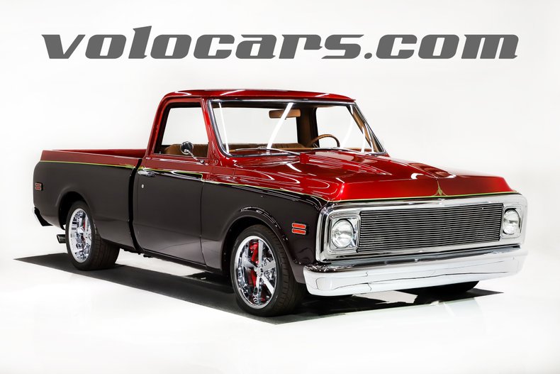 Chevrolet-C10-1971-Red-Metallic-Tan-24
