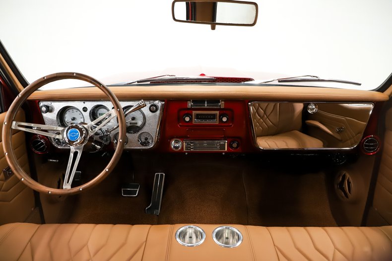Chevrolet-C10-1971-Red-Metallic-Tan-25