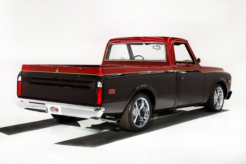 Chevrolet-C10-1971-Red-Metallic-Tan-34
