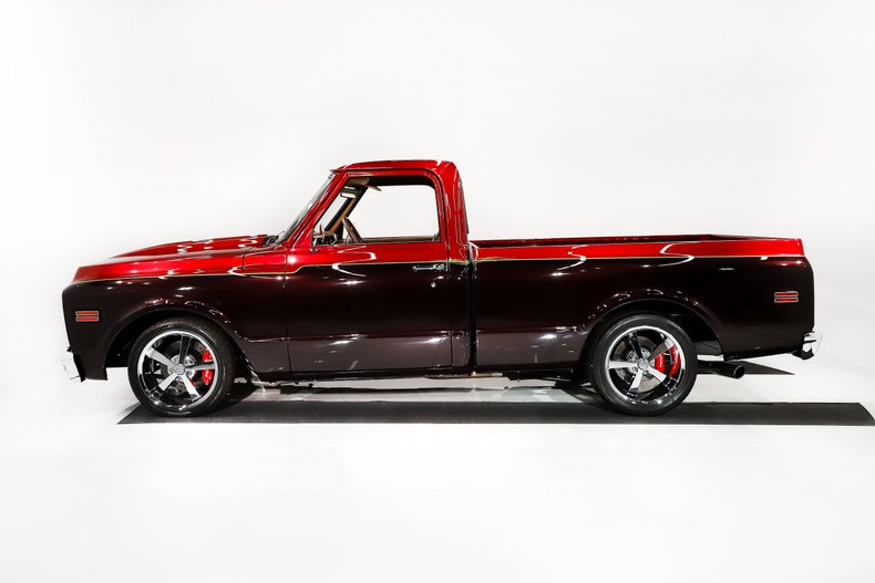 Chevrolet-C10-1971-Red-Metallic-Tan-35