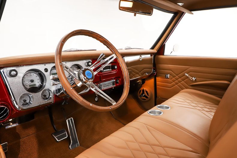 Chevrolet-C10-1971-Red-Metallic-Tan