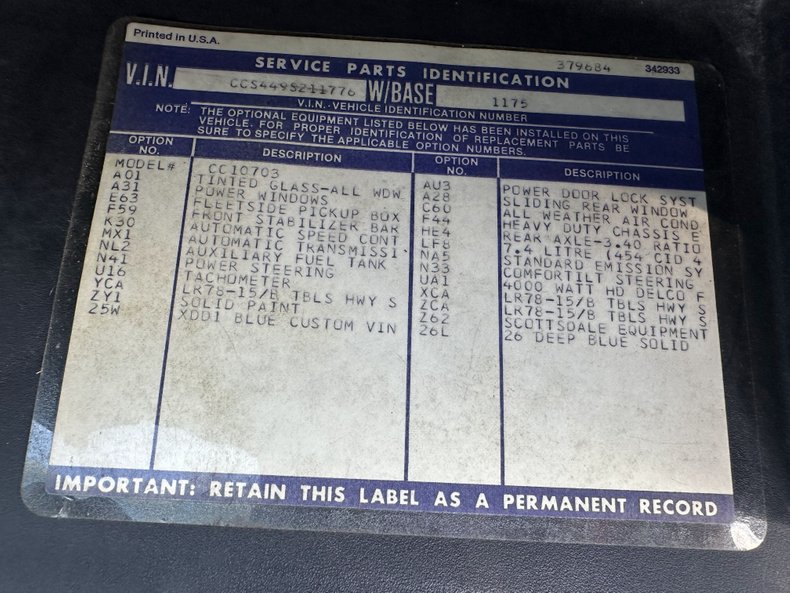 Chevrolet-C10-1979-Medium-Blue-Blue-20