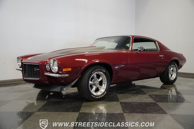 Chevrolet-Camaro-1970-Maroon-Black-1