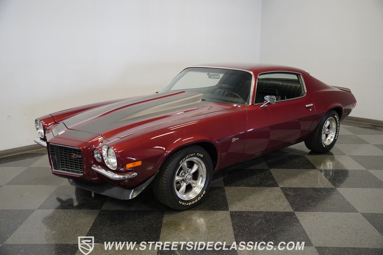 Chevrolet-Camaro-1970-Maroon-Black-44