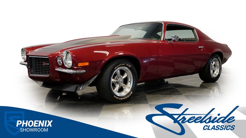 Chevrolet-Camaro-1970-Maroon-Black-7
