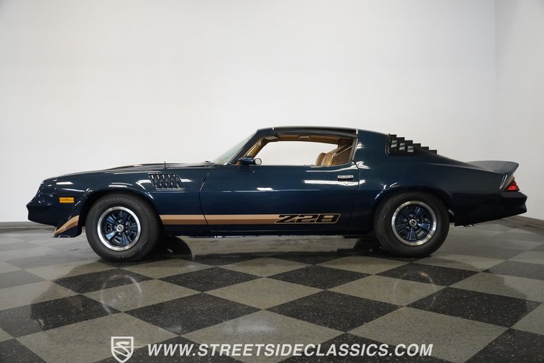 Chevrolet-Camaro-1979-Dark-Blue-Metallic-Tan-1