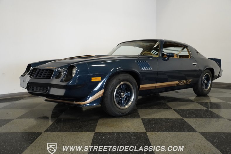 Chevrolet-Camaro-1979-Dark-Blue-Metallic-Tan-16