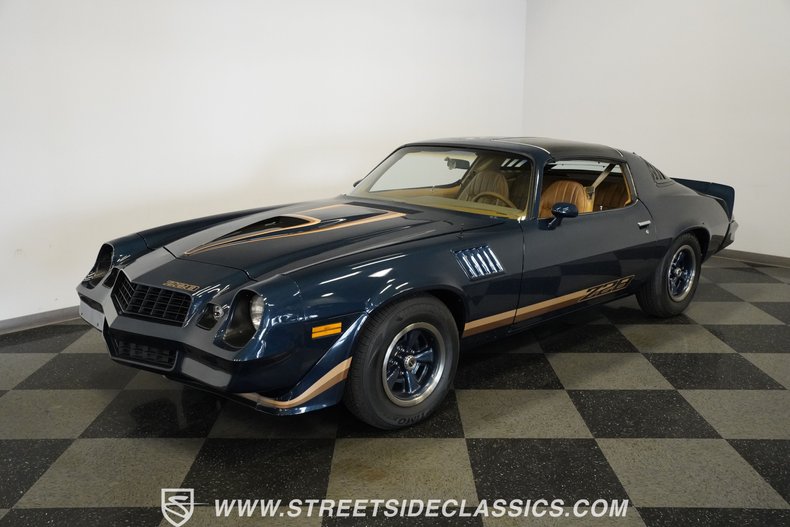 Chevrolet-Camaro-1979-Dark-Blue-Metallic-Tan-17
