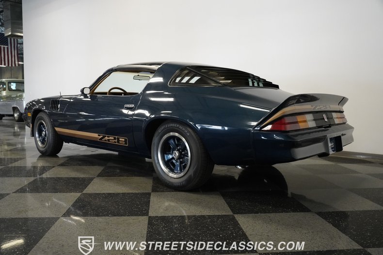 Chevrolet-Camaro-1979-Dark-Blue-Metallic-Tan-21