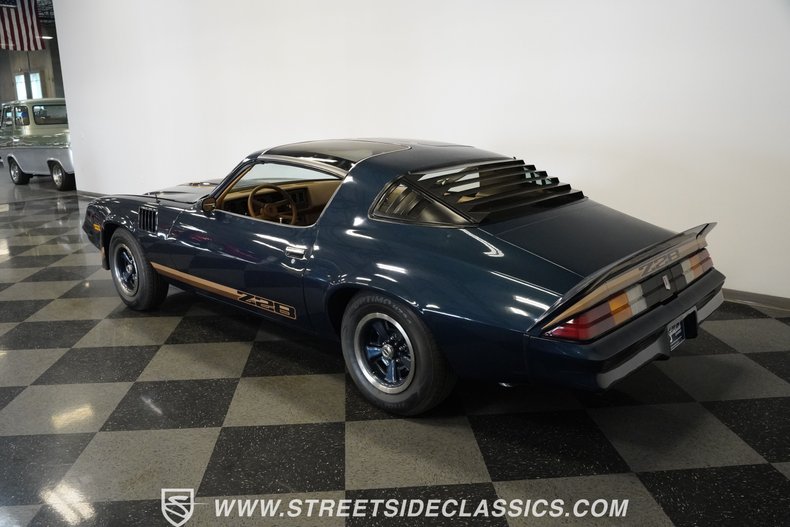 Chevrolet-Camaro-1979-Dark-Blue-Metallic-Tan-22