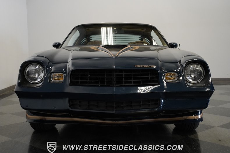 Chevrolet-Camaro-1979-Dark-Blue-Metallic-Tan-27