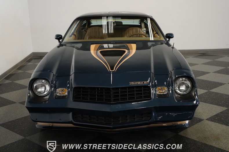 Chevrolet-Camaro-1979-Dark-Blue-Metallic-Tan-28