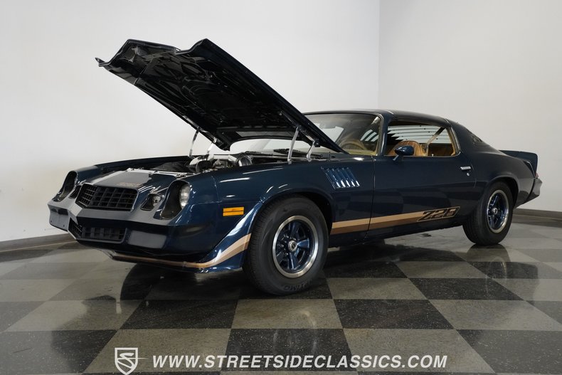 Chevrolet-Camaro-1979-Dark-Blue-Metallic-Tan-33