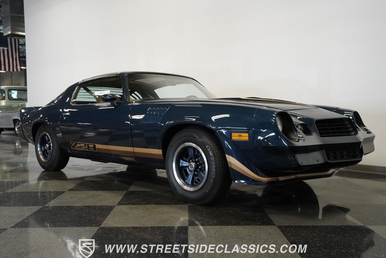 Chevrolet-Camaro-1979-Dark-Blue-Metallic-Tan-5