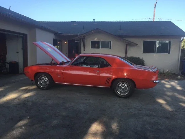 Chevrolet-Camaro-coupe-1969-Orange-Black