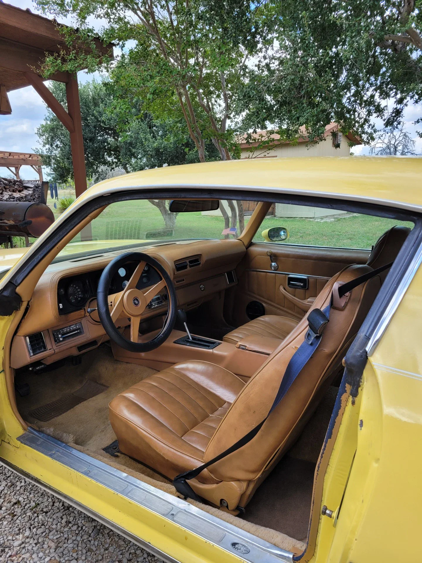 Chevrolet-Camaro-lt-coupe-1978-Yellow-Tan-2