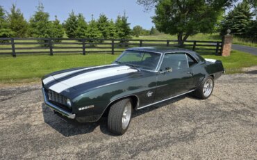 Chevrolet-Camaro-ss-coupe-1969-Green-Green