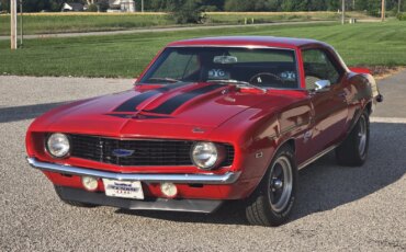 Chevrolet-Camaro-ss-yenko-clone-1969-Red-Black