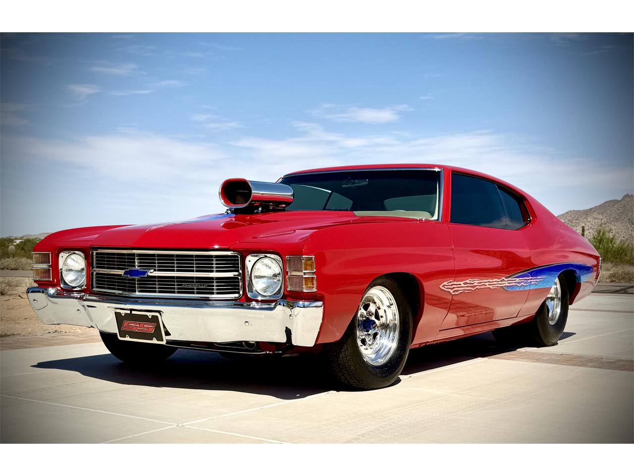 Chevrolet-Chevelle-1971-red-tan