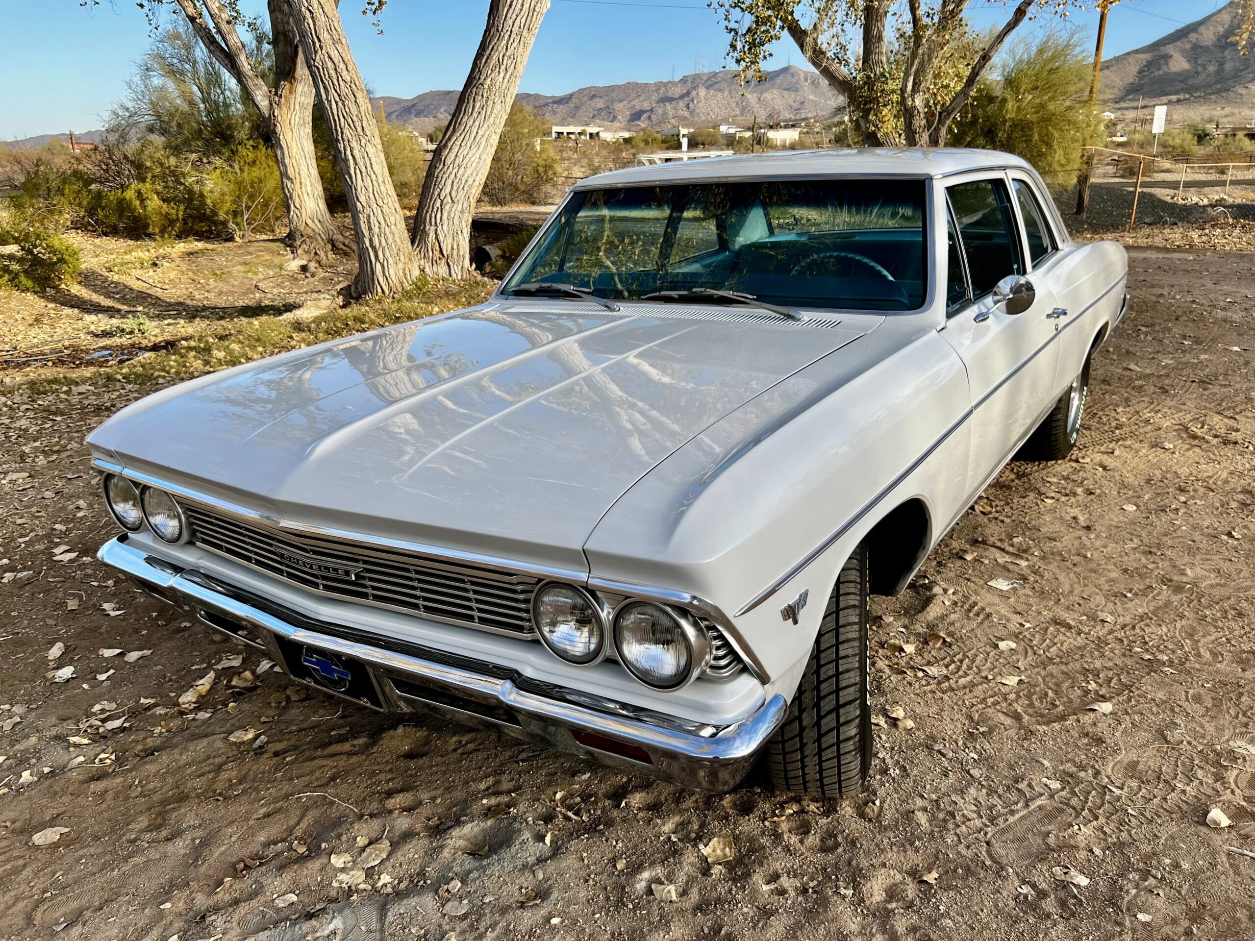Chevrolet-Chevelle-300-1966-White-Blue-11