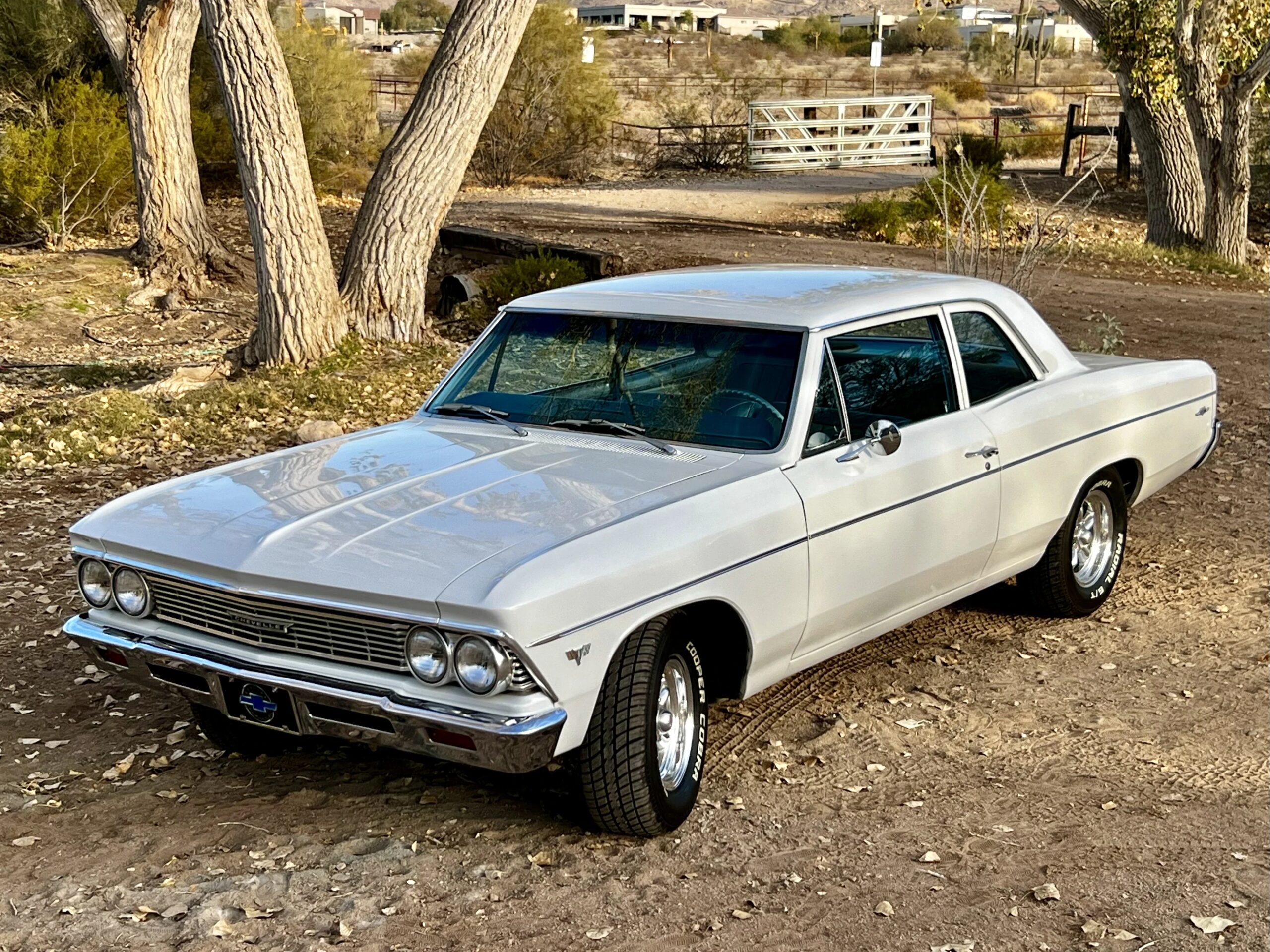 Chevrolet-Chevelle-300-1966-White-Blue