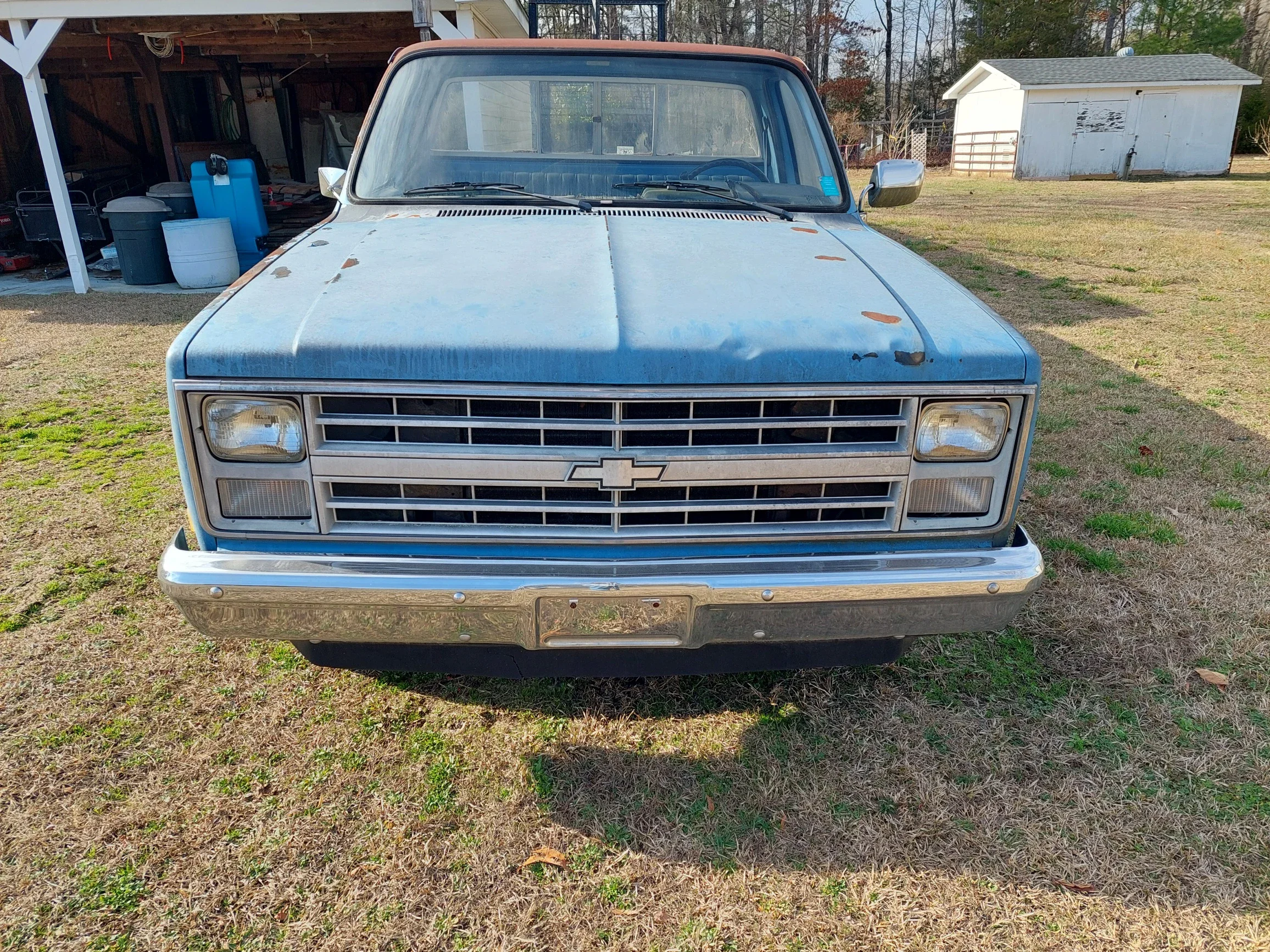 Chevrolet-Ck-truck-2wd-regular-cab-1500-1986-Blue-Blue-2