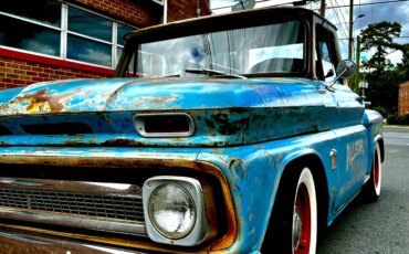 Chevrolet-Ck-truck-c10-1964-Blue-Brown-13
