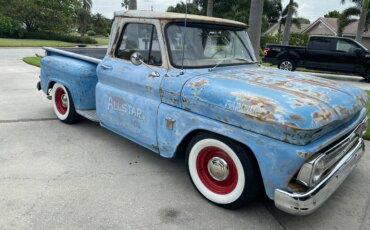 Chevrolet-Ck-truck-c10-1964-Blue-Brown-18